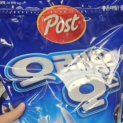 Post Oreo O's Korean cereal bag